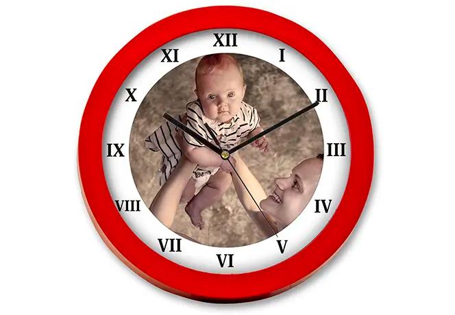 nástěnné hodiny s vlastní fotkou