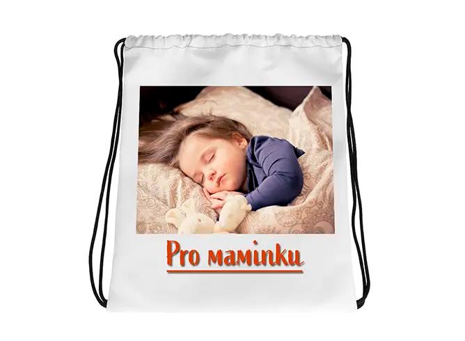 Stahovací batoh s potiskem